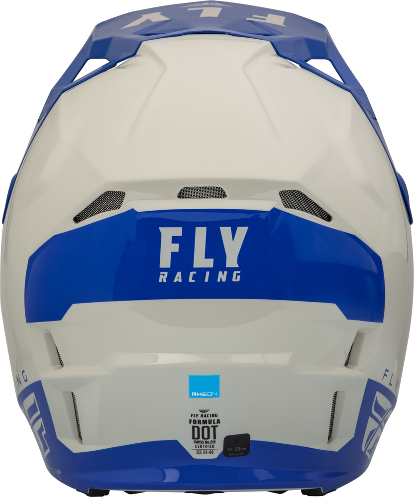 FLY RACING YOUTH FORMULA CP SLANT HELMET BLACK/WHITE/GOLD YL