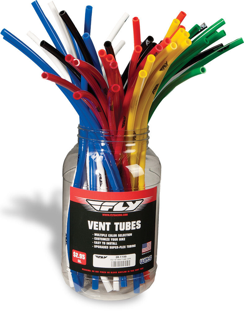 FLY RACING GAS CAP VENT HOSE 18" MULTI-COLORS