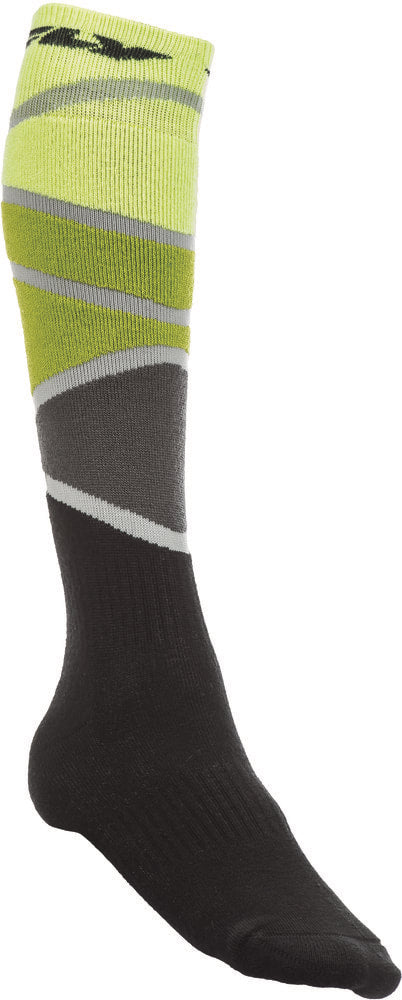 FLY RACING FLY MX SOCKS THICK LIME GREEN/BLACK LG