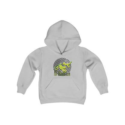 Retro LOGO Youth Heavy Blend Hooded Sweatshirt