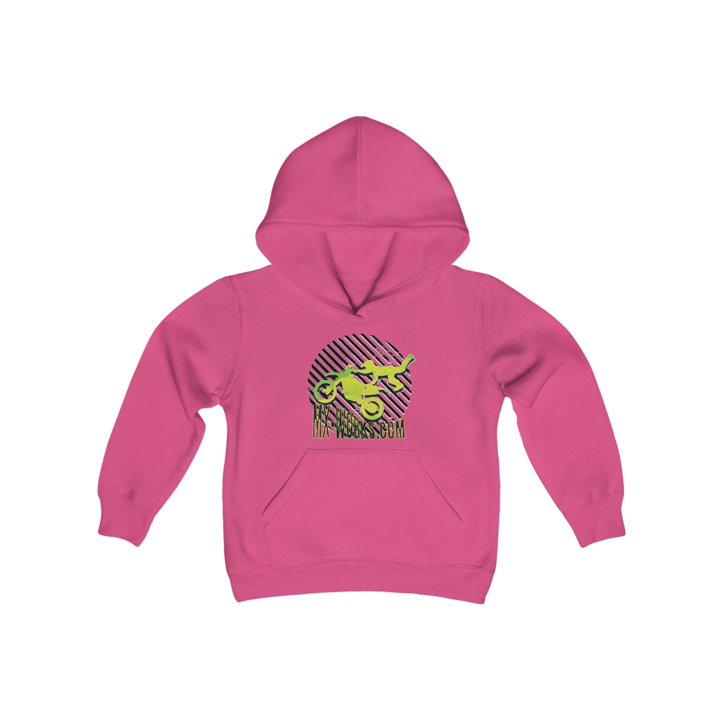 Retro LOGO Youth Heavy Blend Hooded Sweatshirt