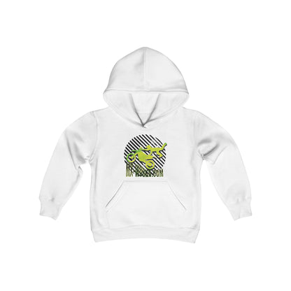 Retro LOGO Youth Heavy Blend Hooded Sweatshirt