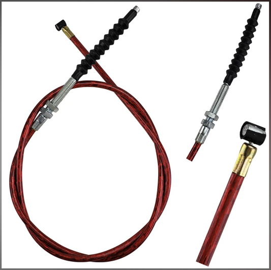 42" Clutch Cable - Red Casing - Version 12 RED