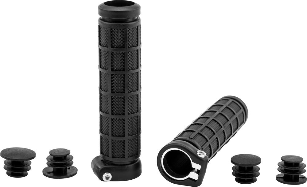 FLY RACING GRIP-LOCK GRIPS BLACK/BLACK